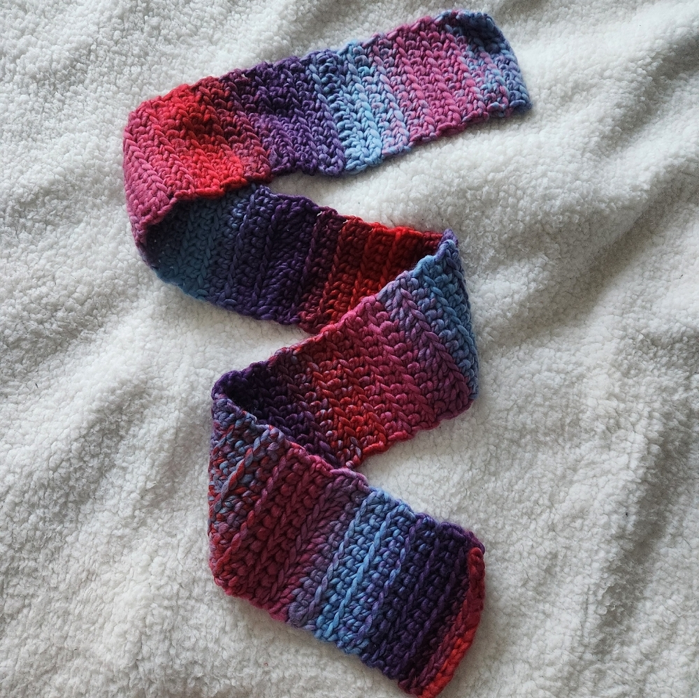 Handmade Ombre Crocheted Scarf